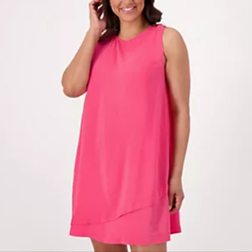 Jantzen Pink Keyhole Back Cover-Up Dress